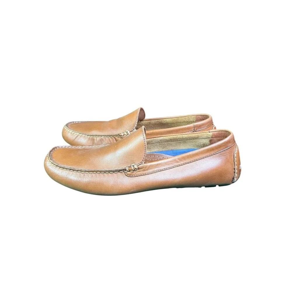 Polo Ralph Lauren Terence Leather Driving Loafers Brown Men's Size 9.5D